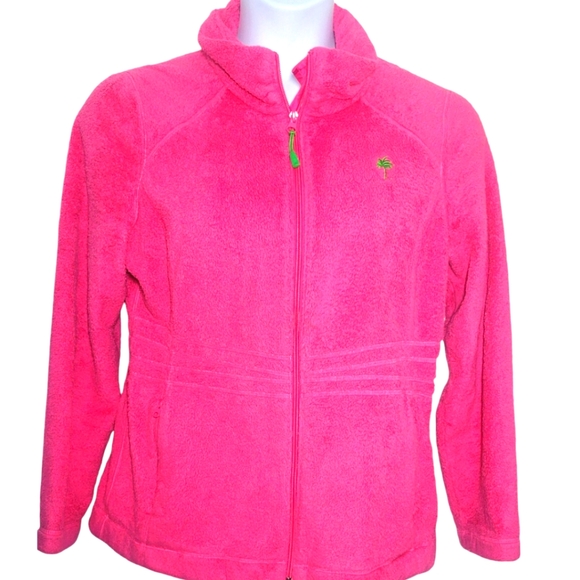 Lilly Pulitzer Jackets & Blazers - Lilly Pulitzer Maddie Fleece Plush Jacket Size Large